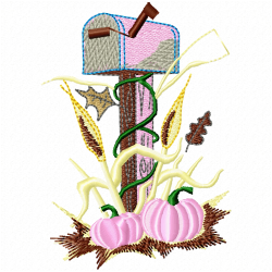 Mailbox Embroidery Design 1